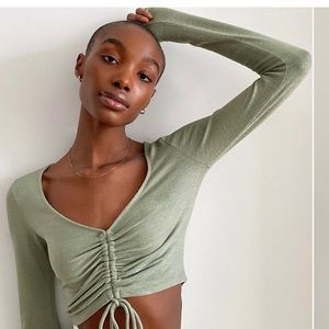 Aritzia Wilfred Ruched Long Sleeve